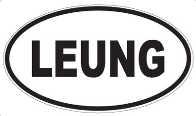 LEUNG - Oval Magnet