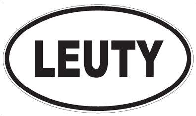 LEUTY - Oval Sticker