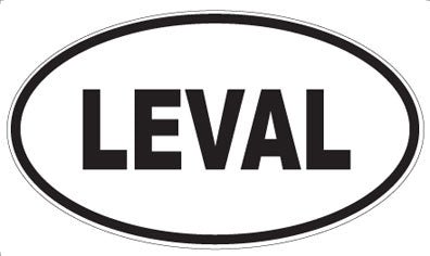 LEVAL - Oval Sticker