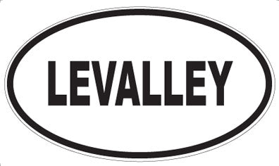 LEVALLEY - Oval Sticker