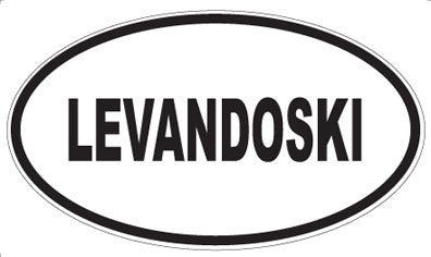 LEVANDOSKI - Oval Sticker