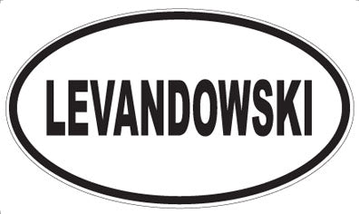 LEVANDOWSKI - Oval Sticker