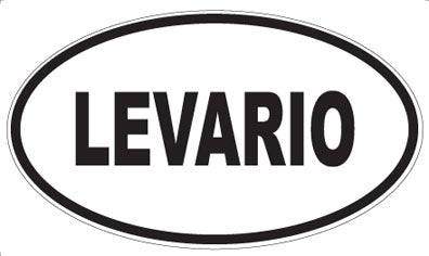 LEVARIO - Oval Sticker