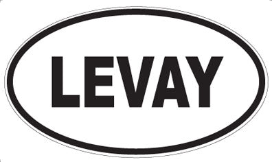 LEVAY - Oval Sticker