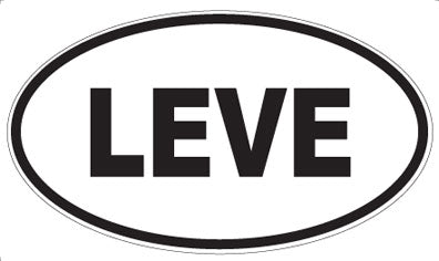 LEVE - Oval Sticker