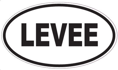 LEVEE - Oval Sticker