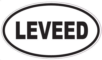 LEVEED - Oval Sticker