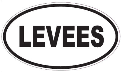 LEVEES - Oval Sticker