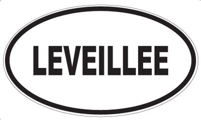 LEVEILLEE - Oval Sticker