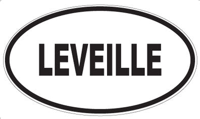 LEVEILLE - Oval Sticker