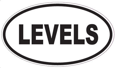LEVELS - Oval Sticker