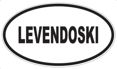 LEVENDOSKI - Oval Sticker