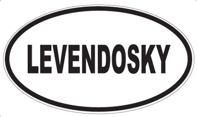 LEVENDOSKY - Oval Sticker
