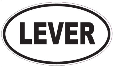 LEVER - Oval Sticker