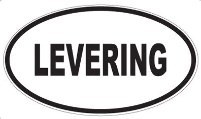 LEVERING - Oval Sticker
