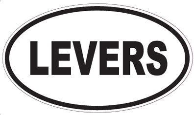 LEVERS - Oval Sticker