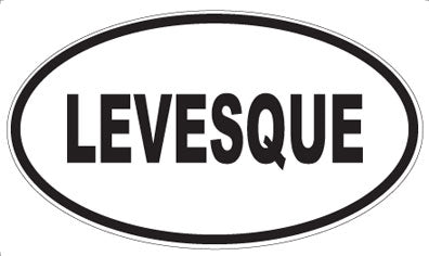 LEVESQUE - Oval Magnet