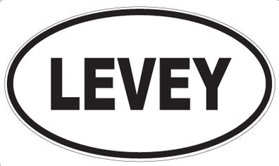LEVEY - Oval Sticker