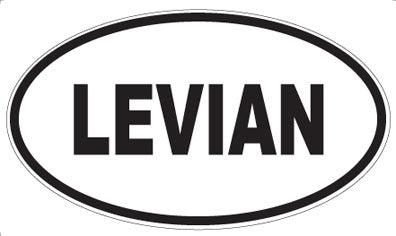 LEVIAN - Oval Sticker