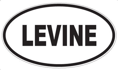 LEVINE - Oval Sticker