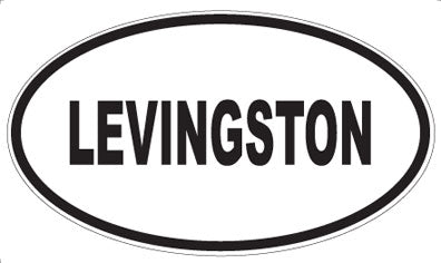 LEVINGSTON - Oval Sticker