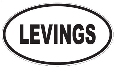 LEVINGS - Oval Sticker