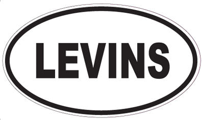 LEVINS - Oval Sticker