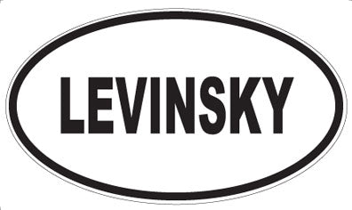 LEVINSKY - Oval Magnet