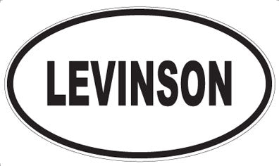 LEVINSON - Oval Sticker
