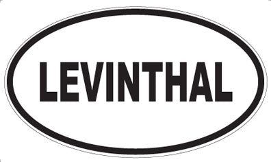 LEVINTHAL - Oval Sticker
