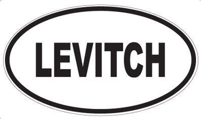 LEVITCH - Oval Magnet