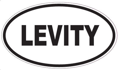LEVITY - Oval Sticker