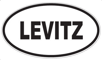 LEVITZ - Oval Sticker