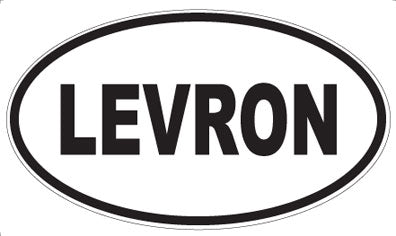 LEVRON - Oval Sticker