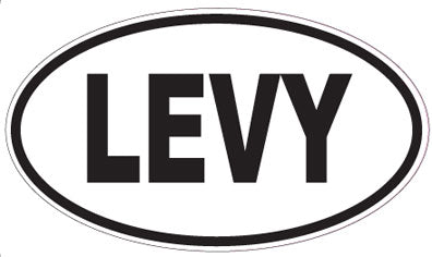 LEVY - Oval Sticker