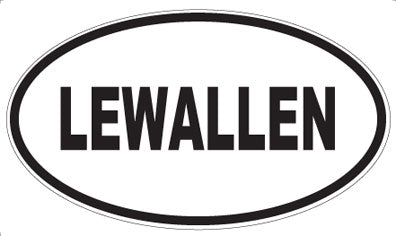 LEWALLEN - Oval Sticker