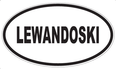 LEWANDOSKI - Oval Magnet