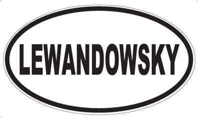 LEWANDOWSKY - Oval Magnet