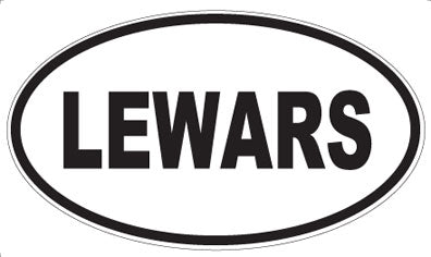 LEWARS - Oval Sticker
