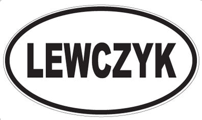 LEWCZYK - Oval Magnet