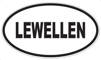 LEWELLEN - Oval Magnet