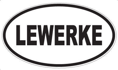 LEWERKE - Oval Sticker