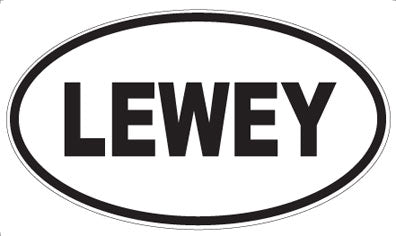 LEWEY - Oval Sticker