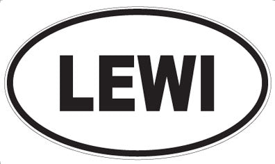 LEWI - Oval Sticker