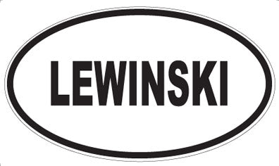 LEWINSKI - Oval Magnet
