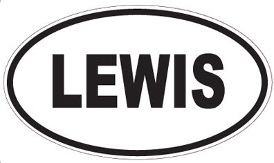 LEWIS - Oval Sticker