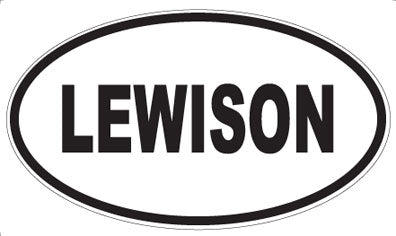 LEWISON - Oval Sticker