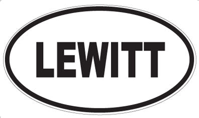 LEWITT - Oval Sticker