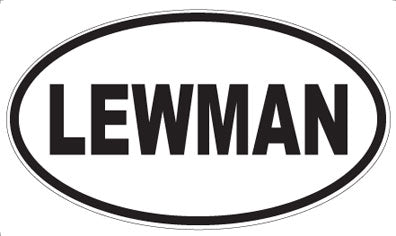 LEWMAN - Oval Magnet