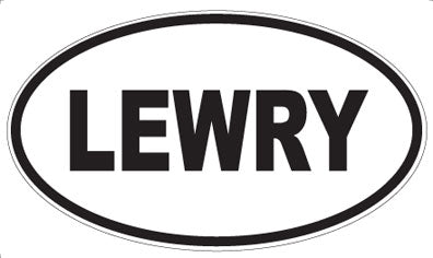 LEWRY - Oval Sticker